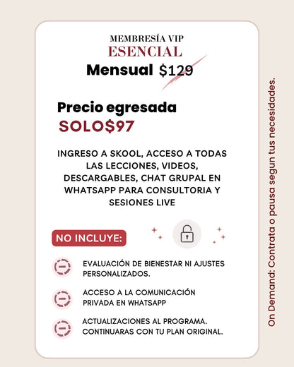 MEMBRESÍA VIP