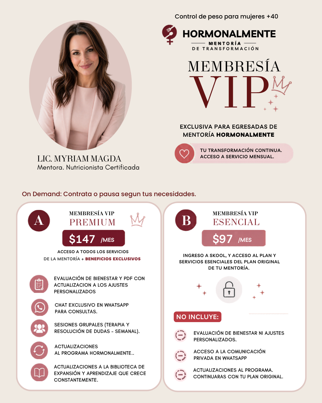 MEMBRESÍA VIP