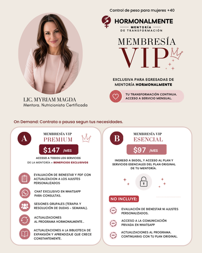 MEMBRESÍA VIP