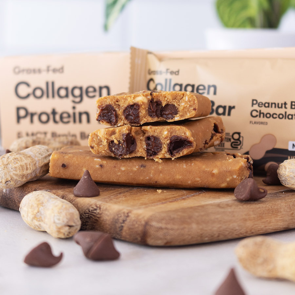 Barras de proteína de colágeno
